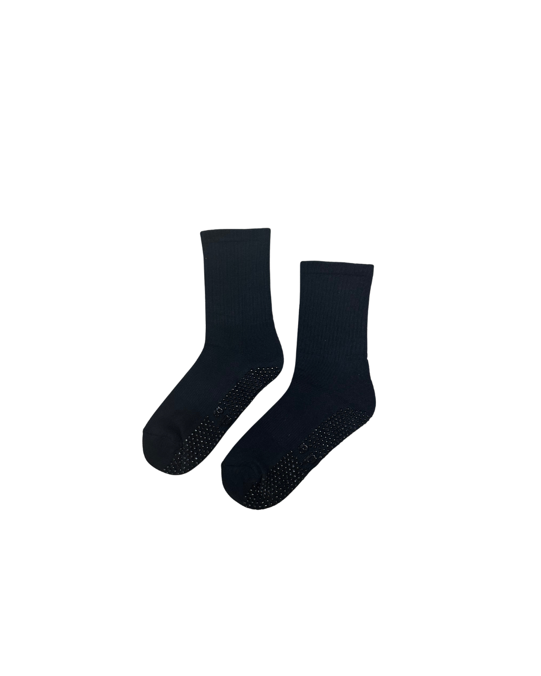 everything black unisex grip socks