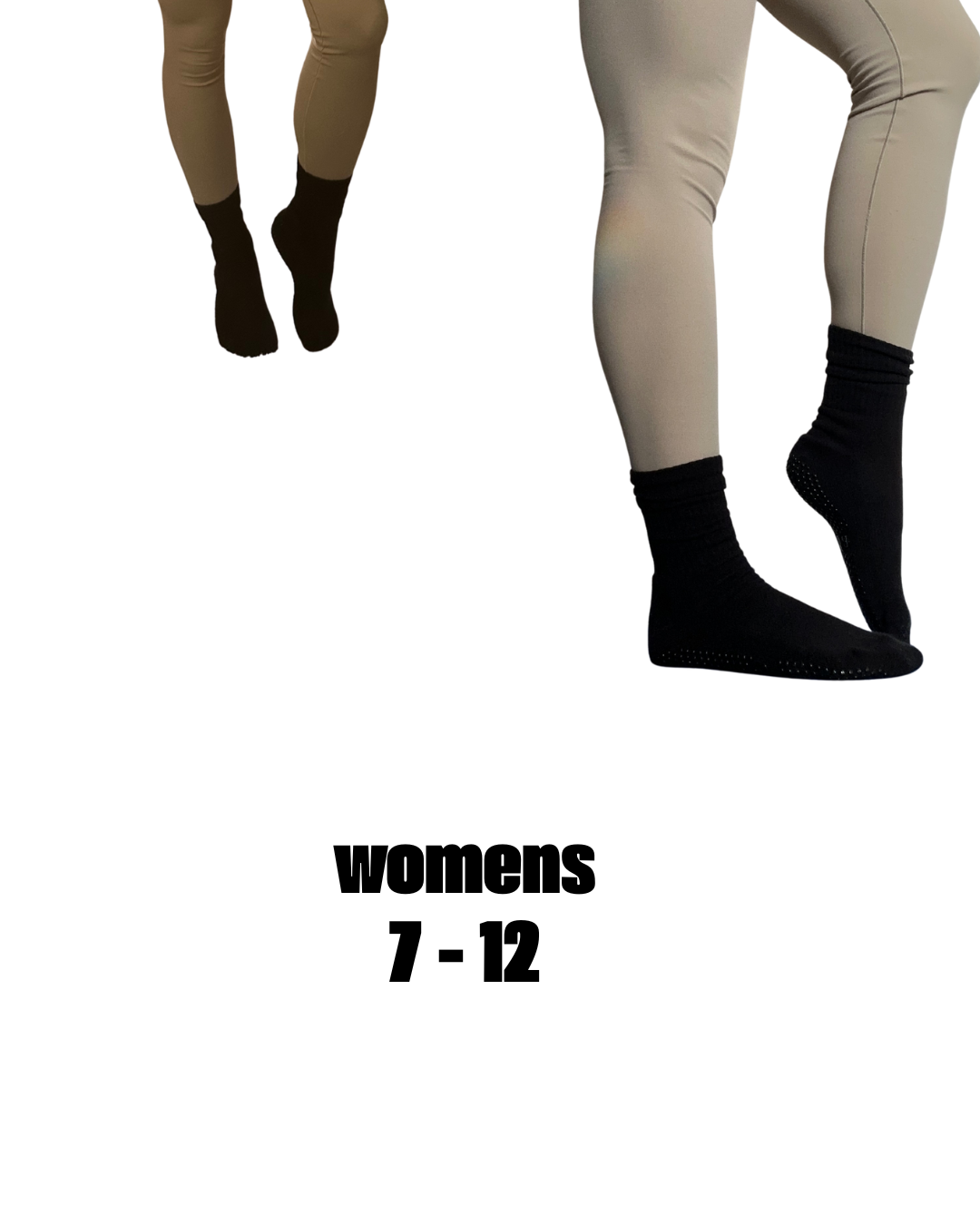 everything black unisex grip socks