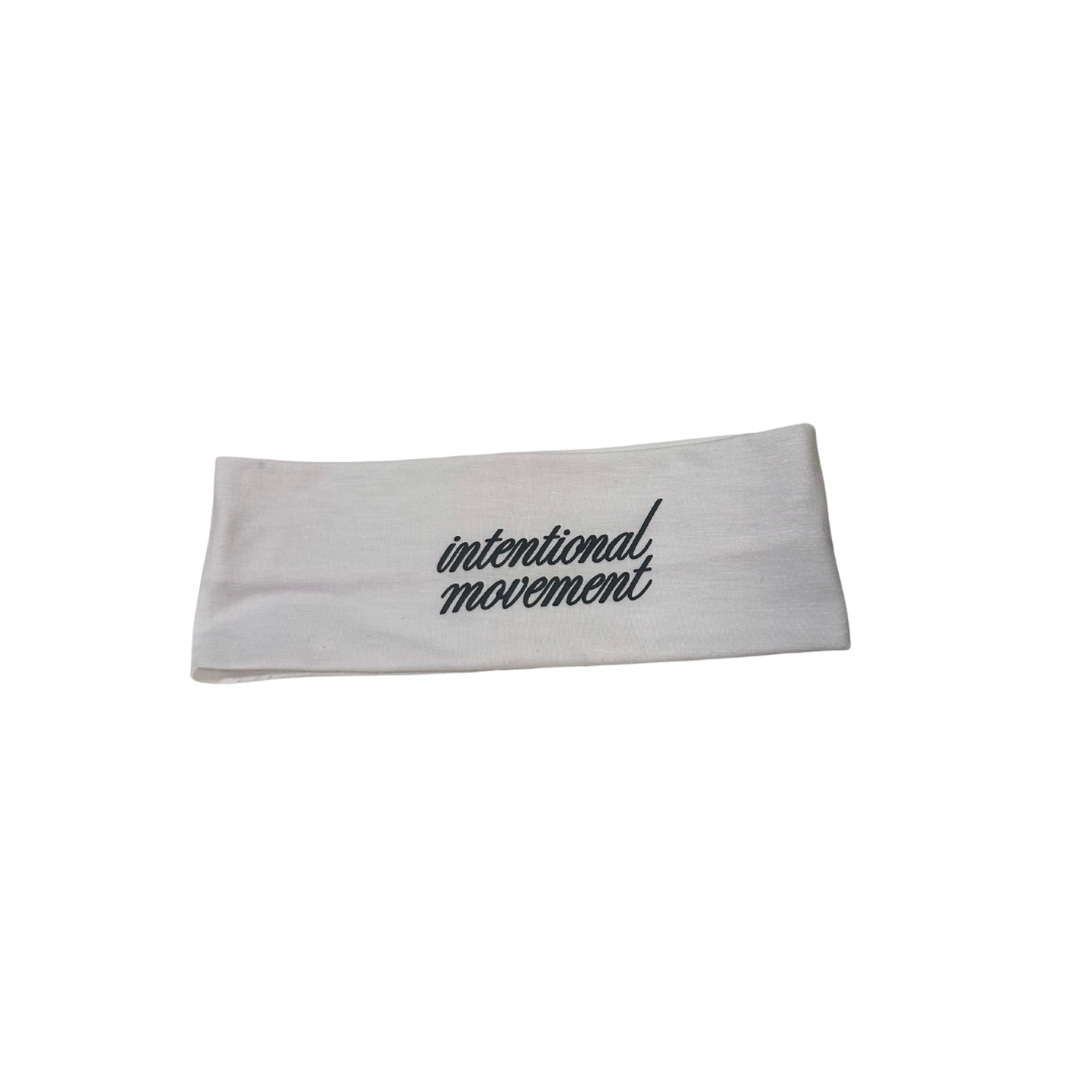 intentional movement headband - white