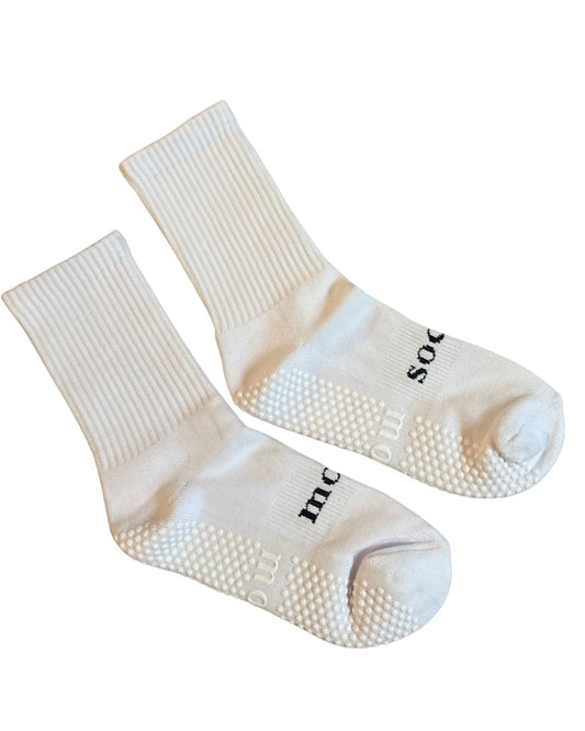 unisex basic black logo grip socks