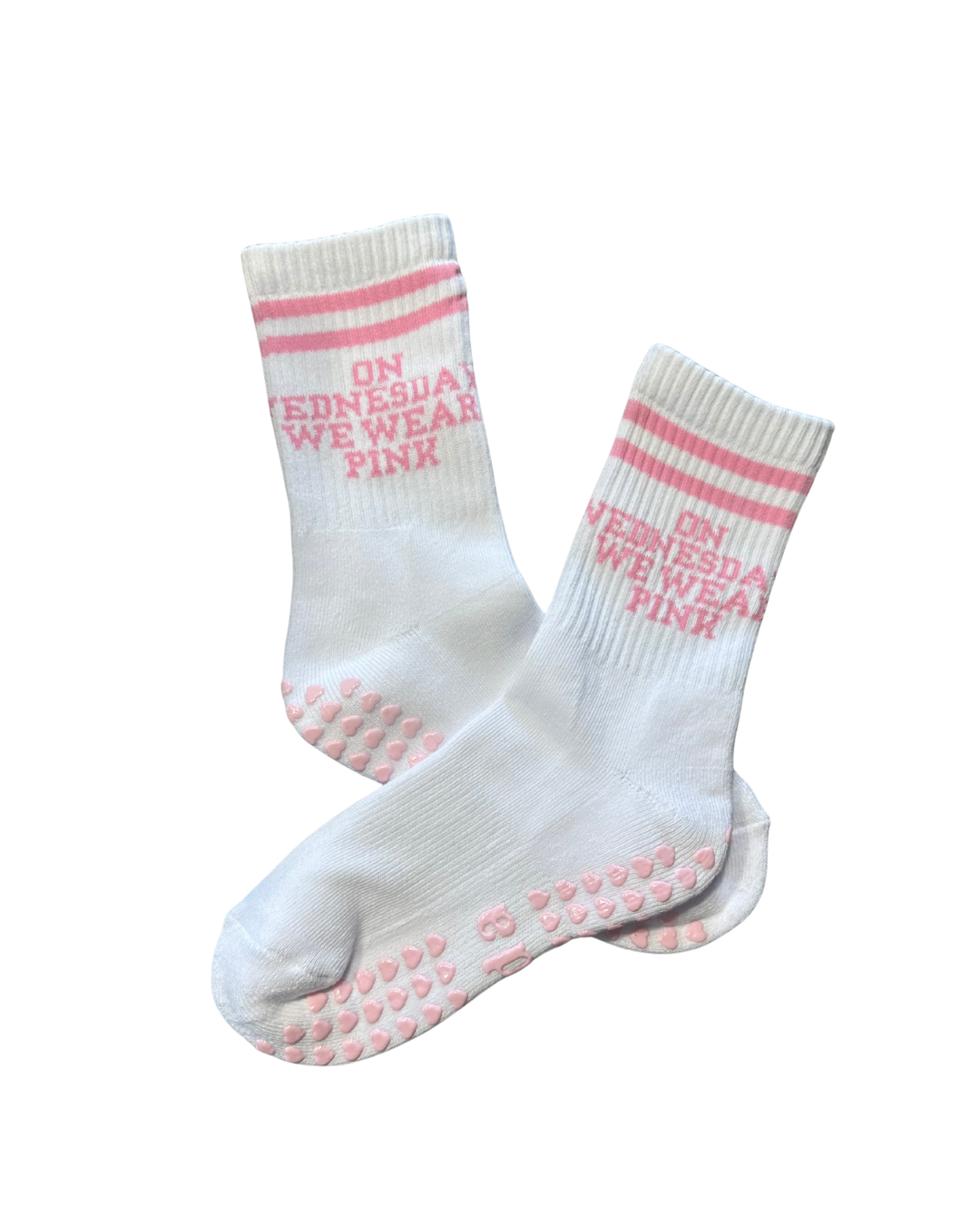on wednesdays we wear PINK grip socks