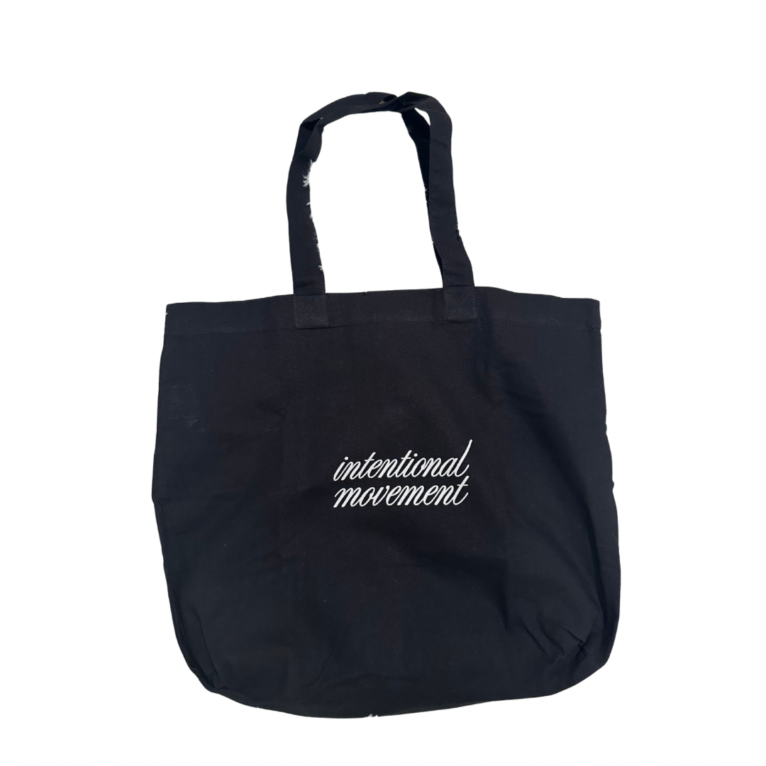 intentional movement tote - black