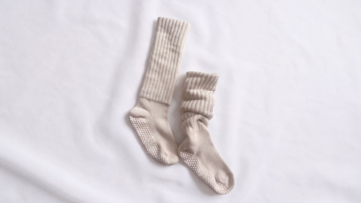 scrunch slouch pilates grip socks socks