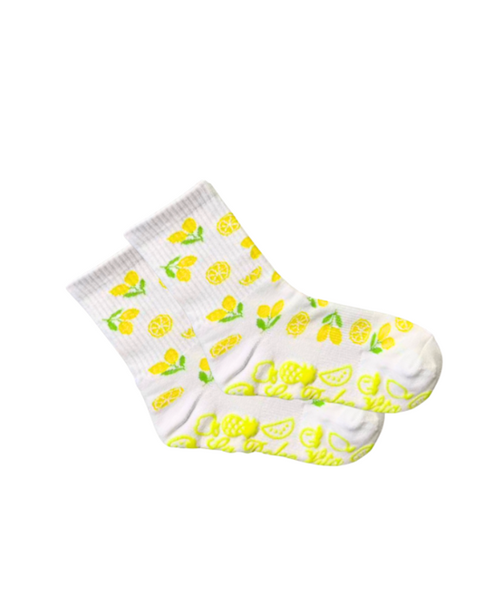 Amalfi lemon grip socks