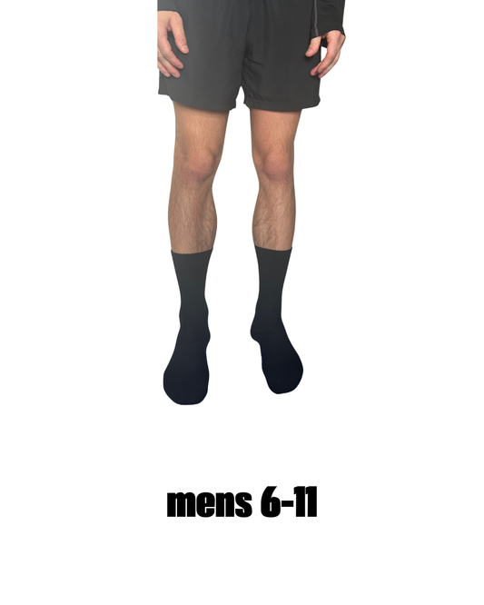 all black everything unisex grip socks