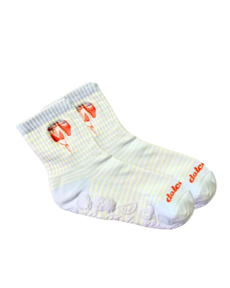 summer stripe bikini grip socks