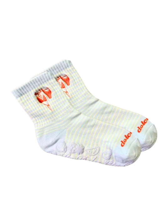 summer stripe bikini grip socks