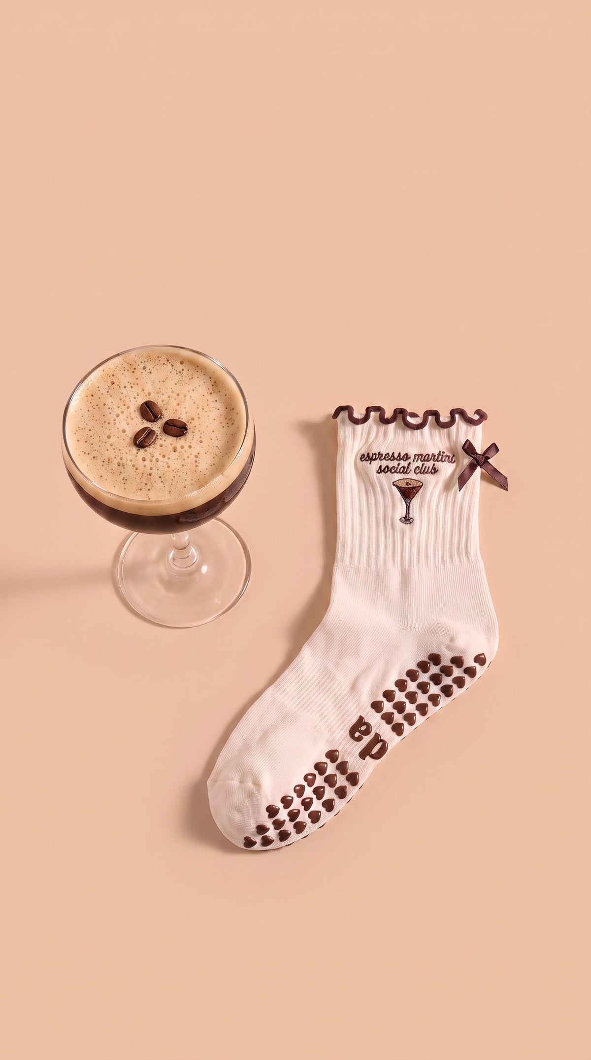 espresso martini social club grip socks