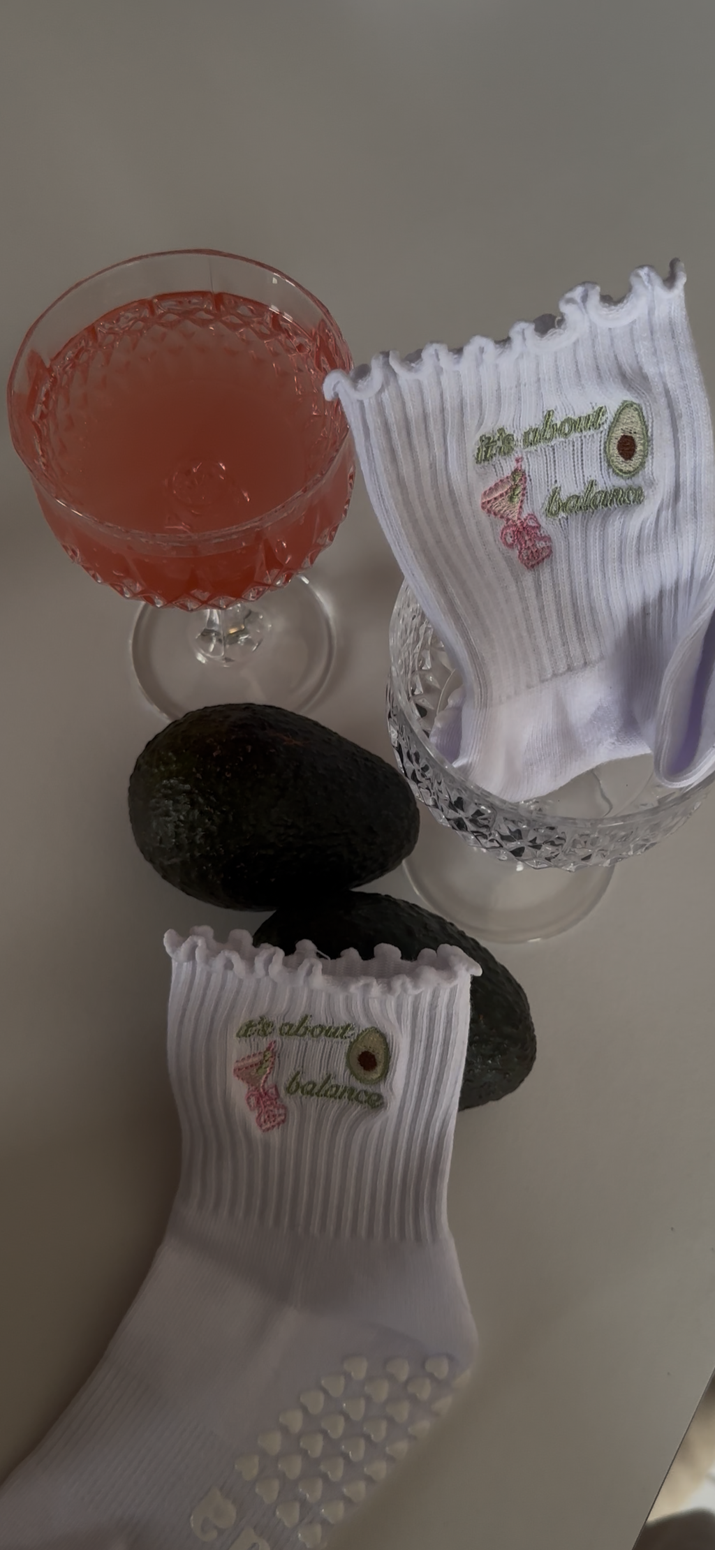 it's about balance grip socks