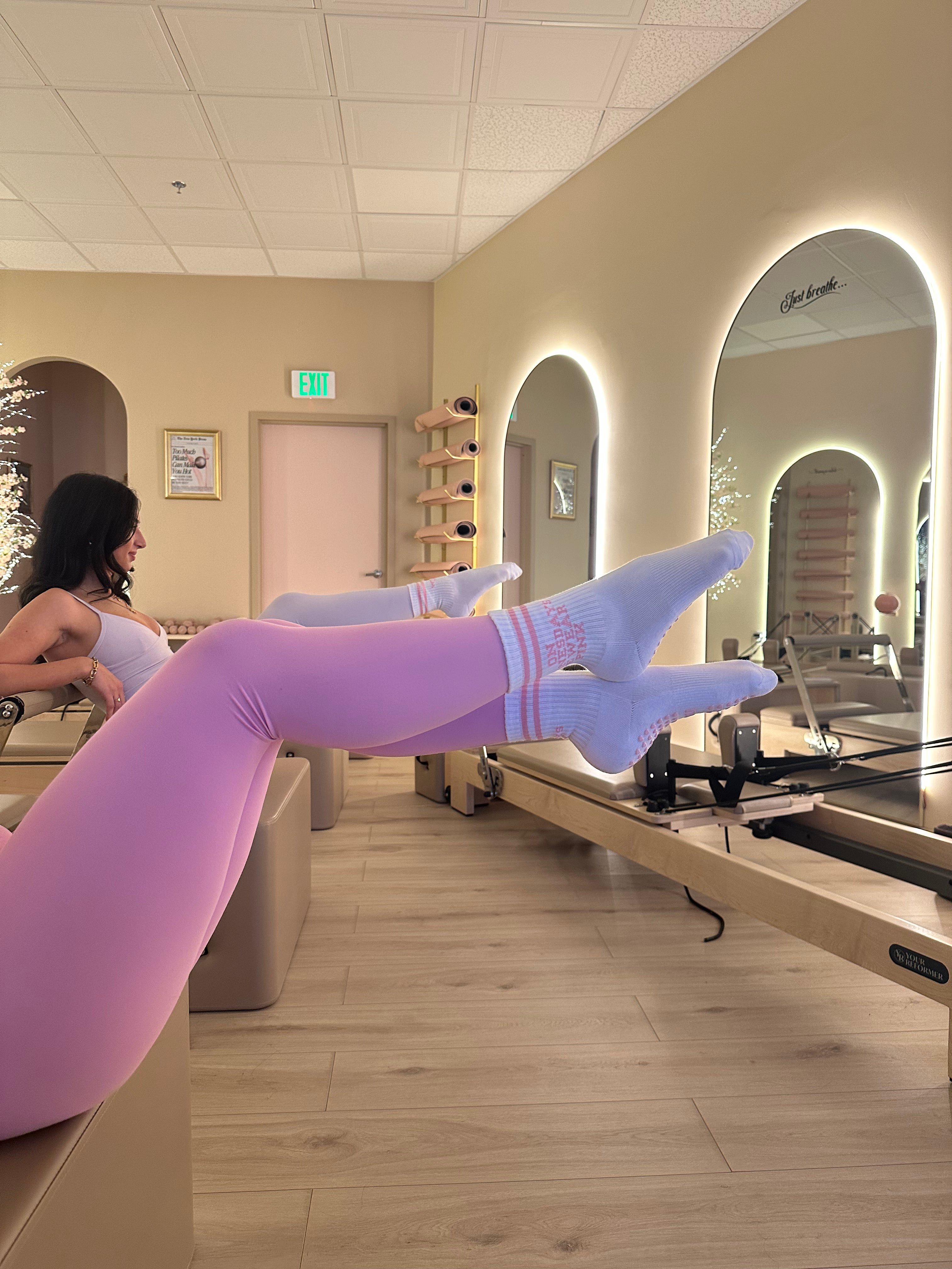 on wednesdays we wear PINK grip socks