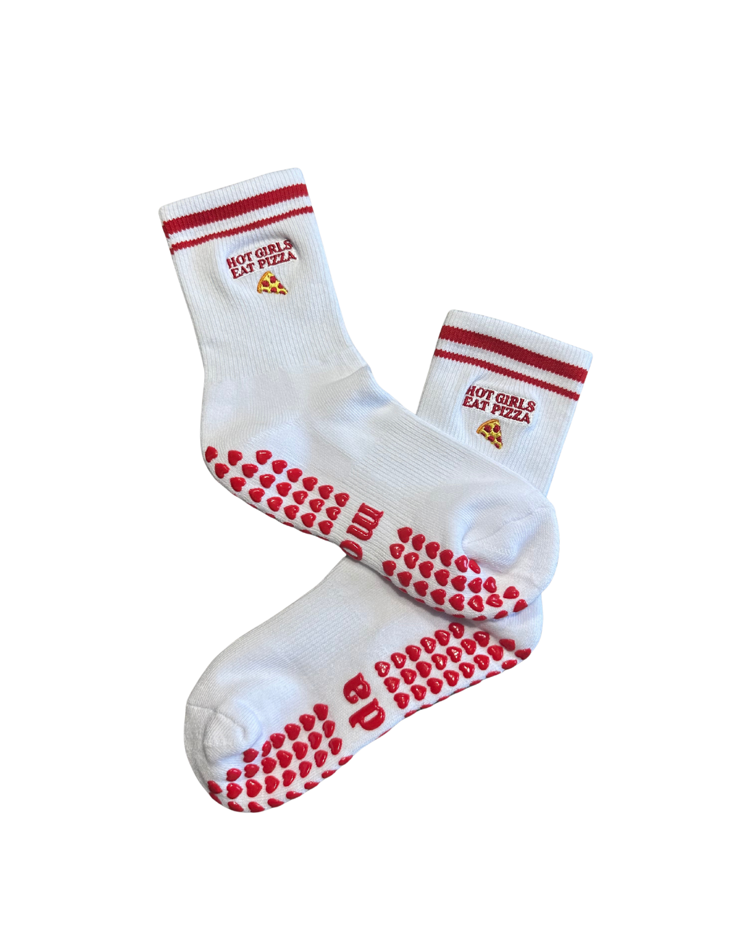 HOT GIRLS EAT PIZZA grip socks