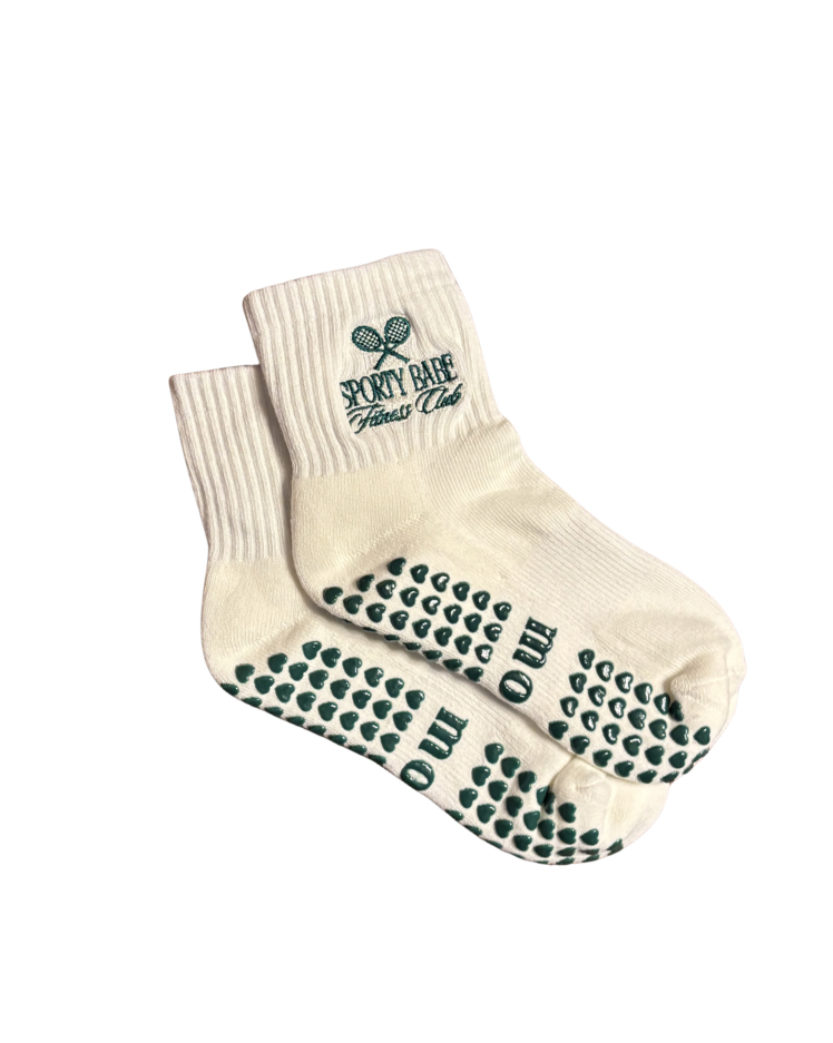 sporty babe fitness club grip socks