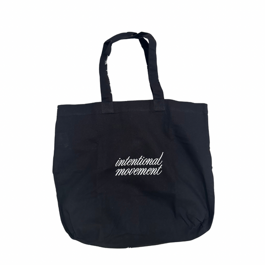 intentional movement tote - black