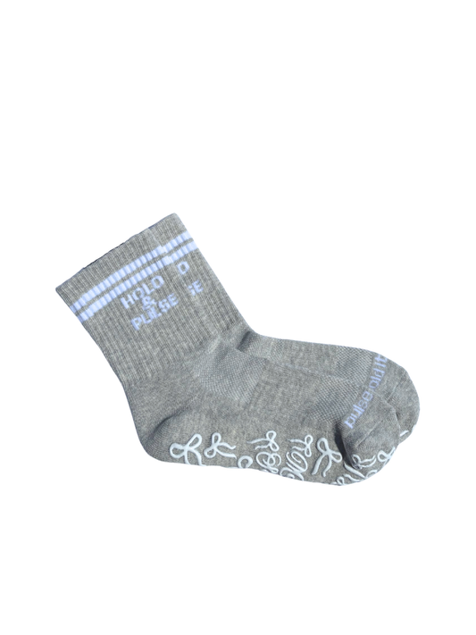 hold & pulse pilates grip socks